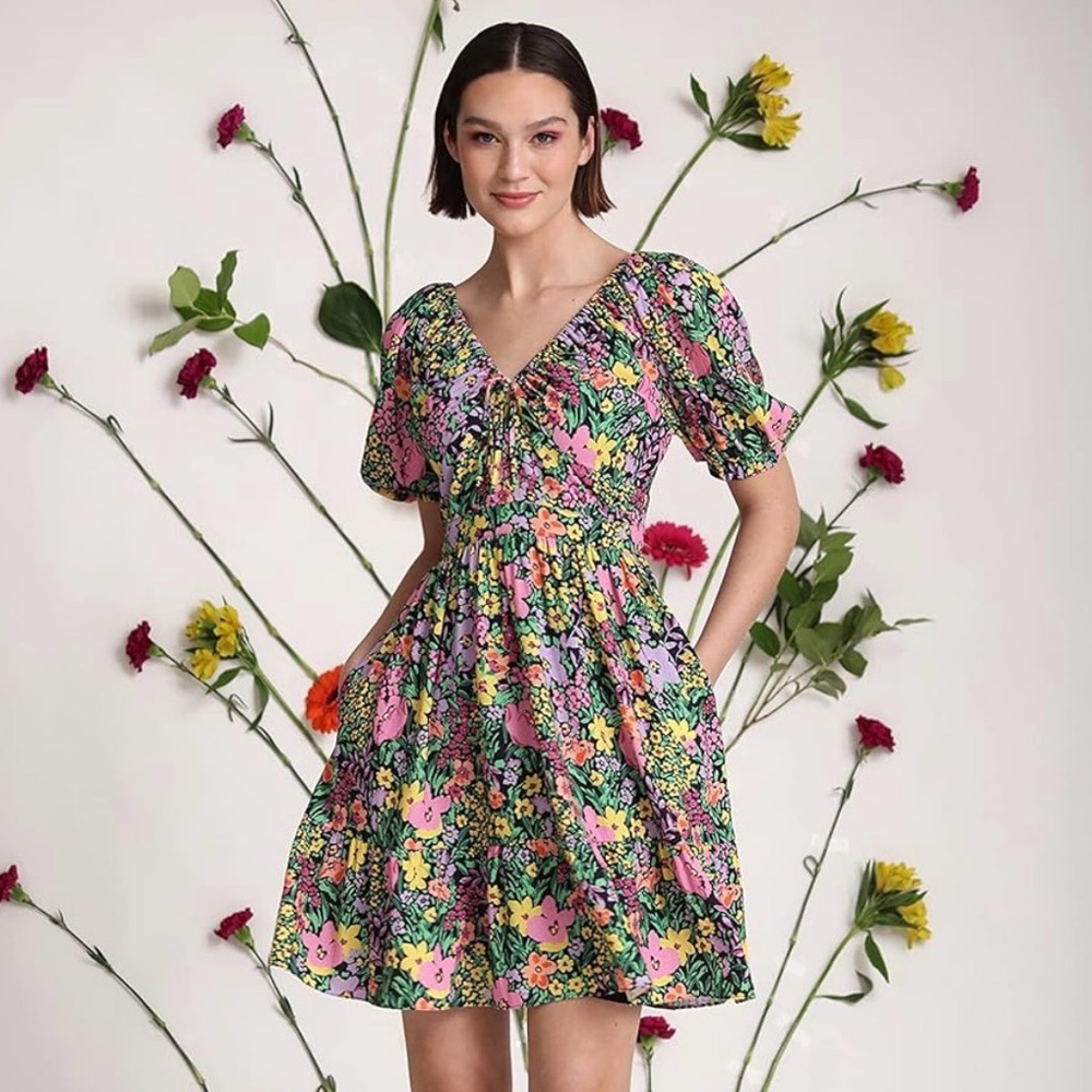 Donna Morgan Multicolor Floral Mini Dress
